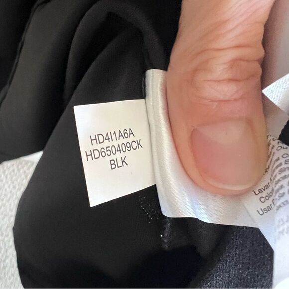 NWT Halston Fit &. Flare Black Midi Dress - Picture 7 of 13
